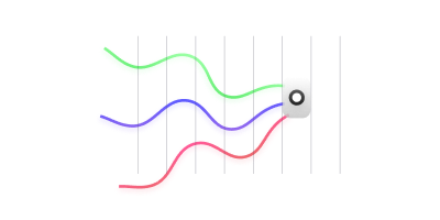 Icone pour représenter une évolution