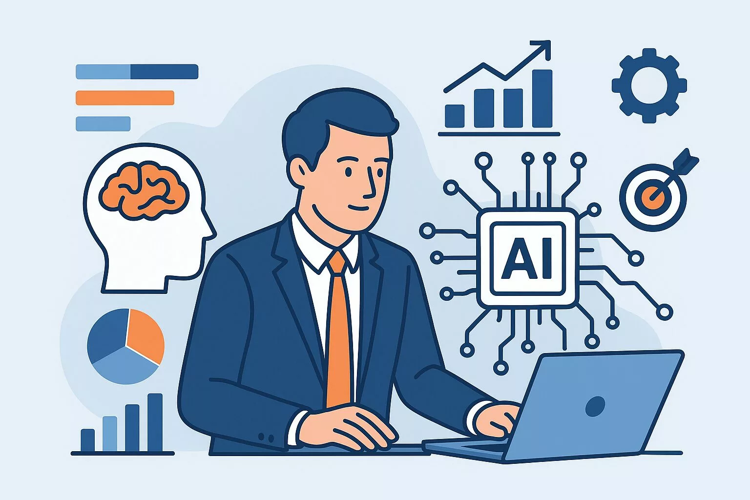Un employé FreewayTeam qui regarde des IA sur son ordinateur - Pourquoi les CMO doivent maîtriser l’IA pour rester compétitifs
