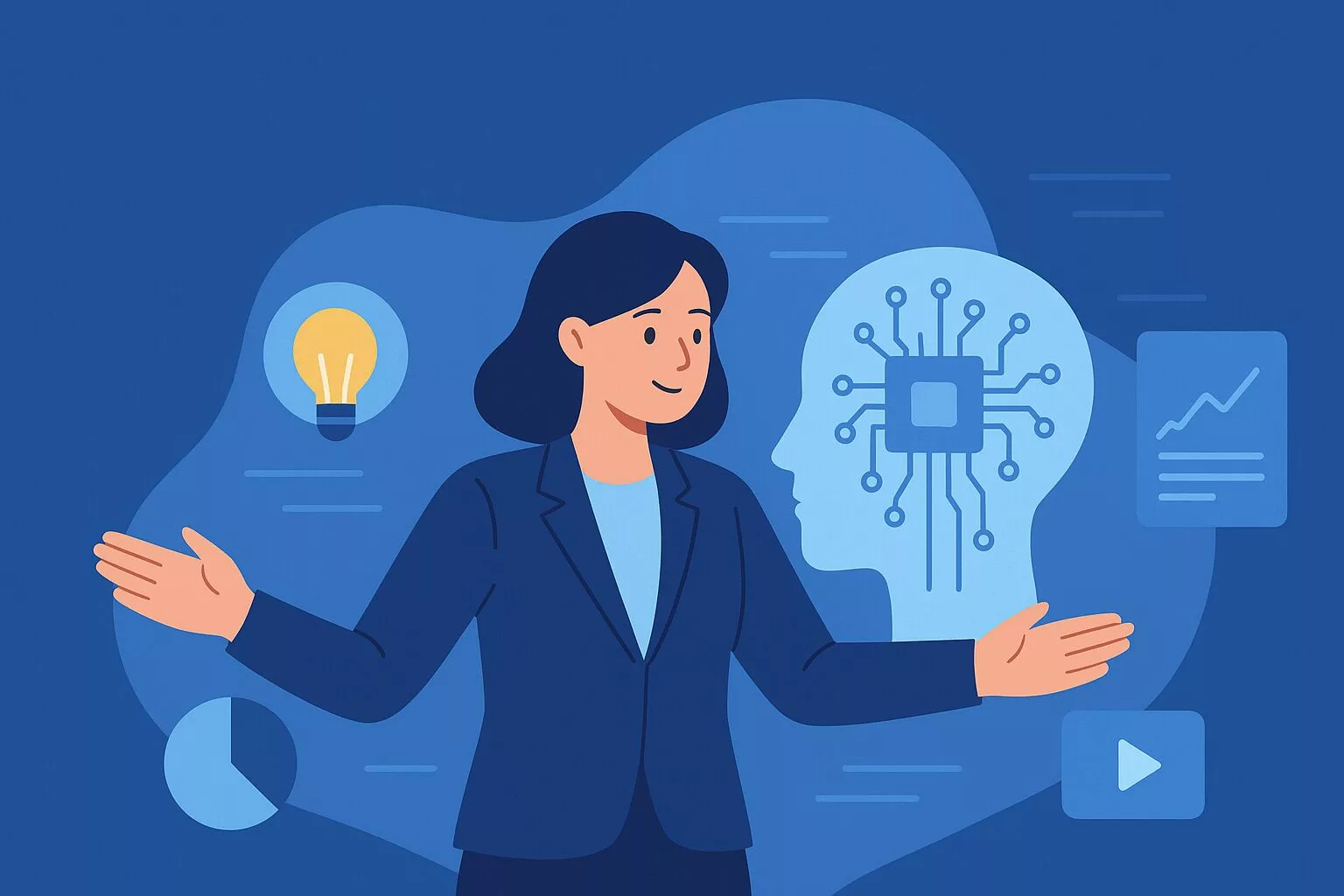 CMO créativité et automatisation IA - Une CMO qui trouve l'équilibre entre sa créativité et les automatisations avec l'IA